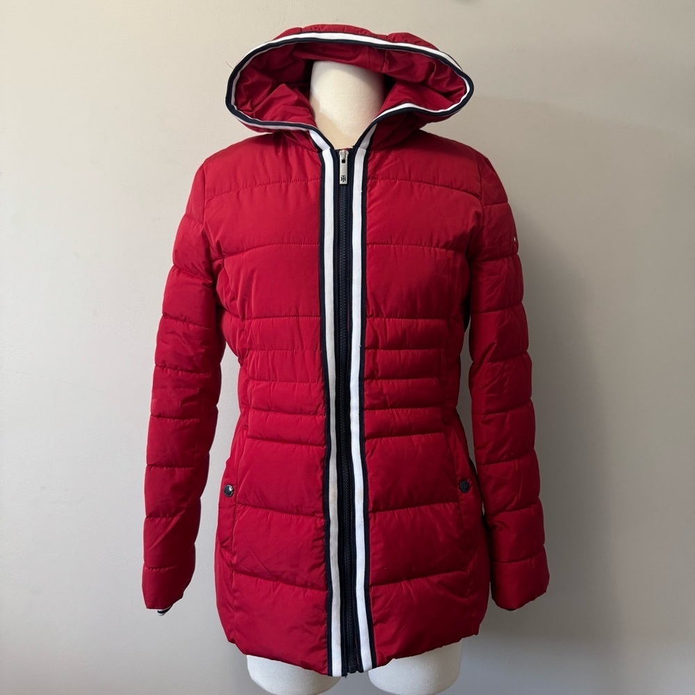 Tommy Hilfiger Red Puffer Jacket Small